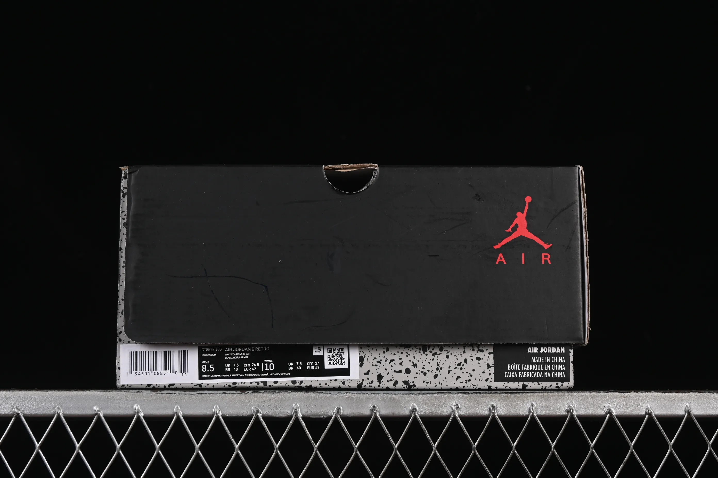 All categories Air Jordan Jordan series basketball shoes Air Jordan 6 F version Air Jordan "Carmine" AJ6 Joe 6 Rouge White and Red Replica high-top basketball shoes CT8529-106